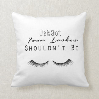 Makeup Typography Pillow