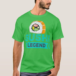 maki sushi eating raw fish japan japanese asia sus T-Shirt