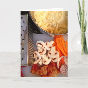 Makin' the Pizza Greeting card