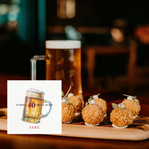Making 40 Great Again Beer Birthday Party Napkin