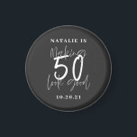 Making 50 look good age birthday personalized  magnet<br><div class="desc">Making 50 look good age birthday typographic personalized birthday gift. Life begins at fifty, show how happy you are to be in your fifties with this design, ideal for a birthday party or celebration weekend away. Make it a party to remember with the awesome outfit or a ideal gift for...</div>