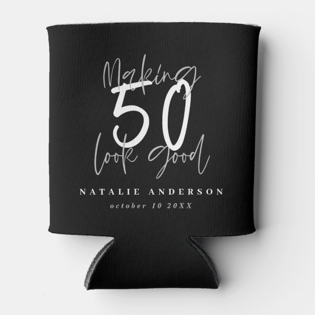 Making 50 look good birthday celebration  can cooler (Front)
