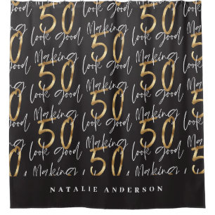 Making 50 look good gold birthday celebration