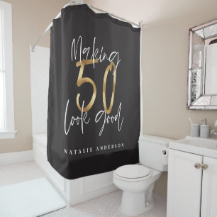 Making 50 look good gold birthday celebration