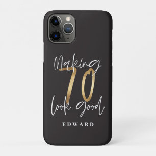 Making 50 look good gold birthday celebration iPhone 11 pro case
