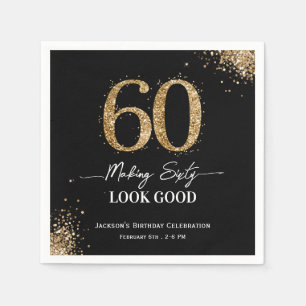 Making 60 Look Good Birthday Napkins