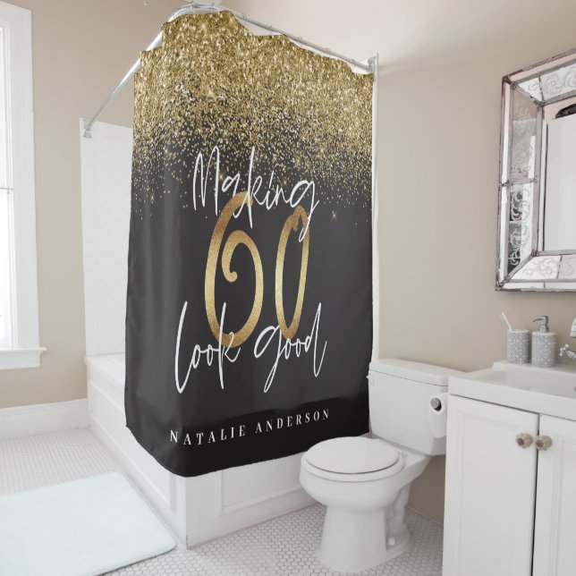 Making 60 look good gold glitter birthday (In Situ)