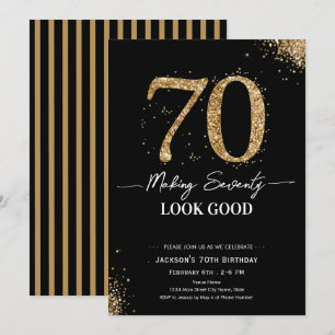 Making 70 Look Good Birthday Invitation