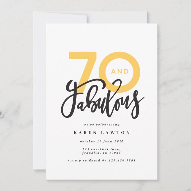 Making 70 look good modern birthday (Front)