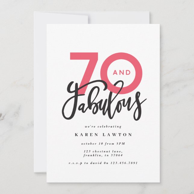 Making 70 look good modern birthday (Front)