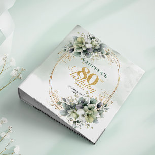 Making 80 Look Good Bohemian Green Gold Album Binder