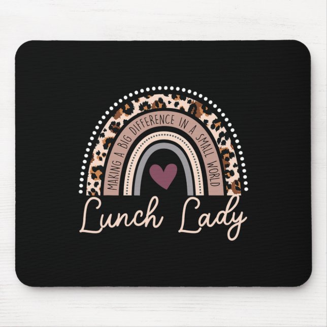 Making A Big Difference In A Small World Lunch Lad Mouse Pad (Front)
