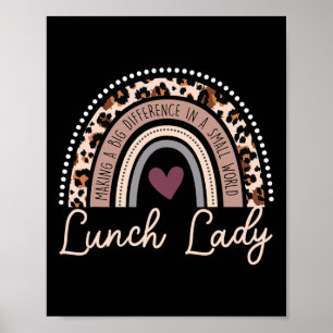 Making A Big Difference In A Small World Lunch Lad Poster