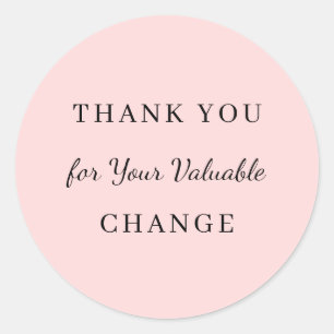 Making a Difference Appreciation Design Classic Round Sticker