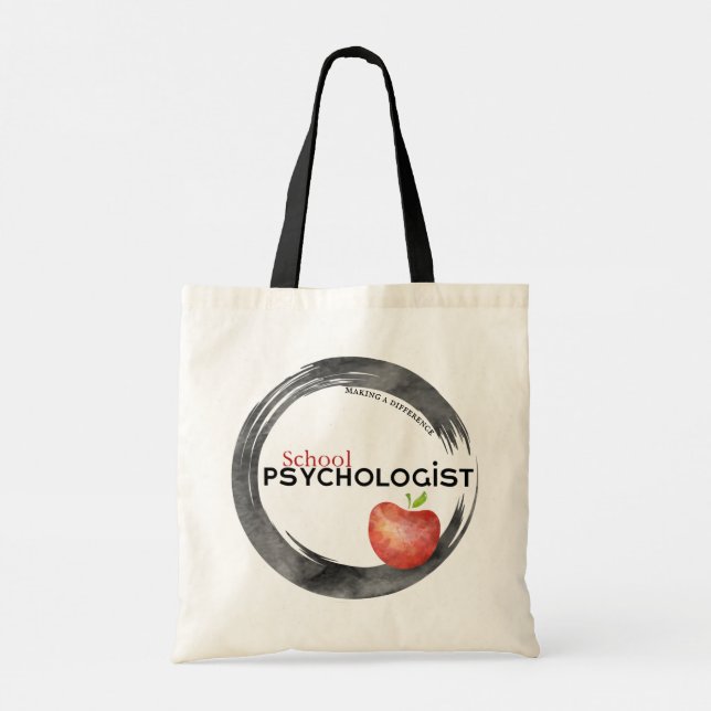Making a Difference School Psychologist Tote Bag (Back)