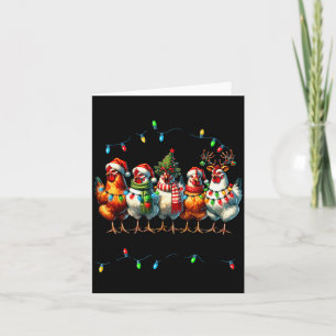 Making A List Chicken It Twice Christmas Xmas Chic Card