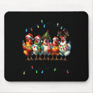 Making A List Chicken It Twice Christmas Xmas Chic Mouse Pad