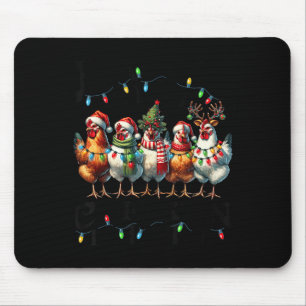 Making A List Chicken It Twice Christmas Xmas Chic Mouse Pad
