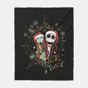 Making A List Scaring it Twice Fleece Blanket