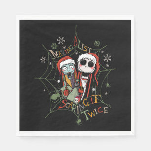 Making A List Scaring it Twice Napkin