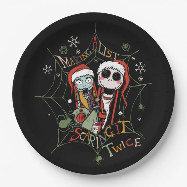 Making A List Scaring it Twice Paper Plate (Front)