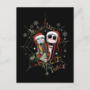 Making A List Scaring it Twice Postcard