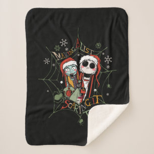 Making A List Scaring it Twice Sherpa Blanket