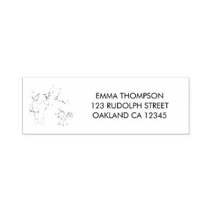 Making a Snowman Self-inking Stamp