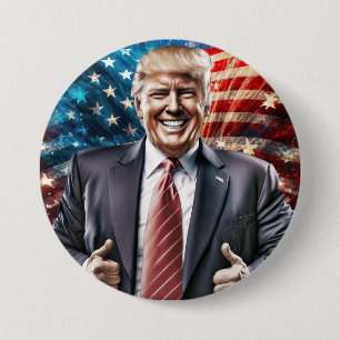 Making America Great Again - President Trump    3 Inch Round Button