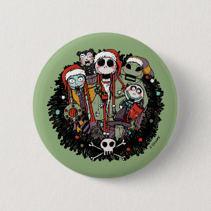 Making Christmas Fright Nutcrackers 2 Inch Round Button