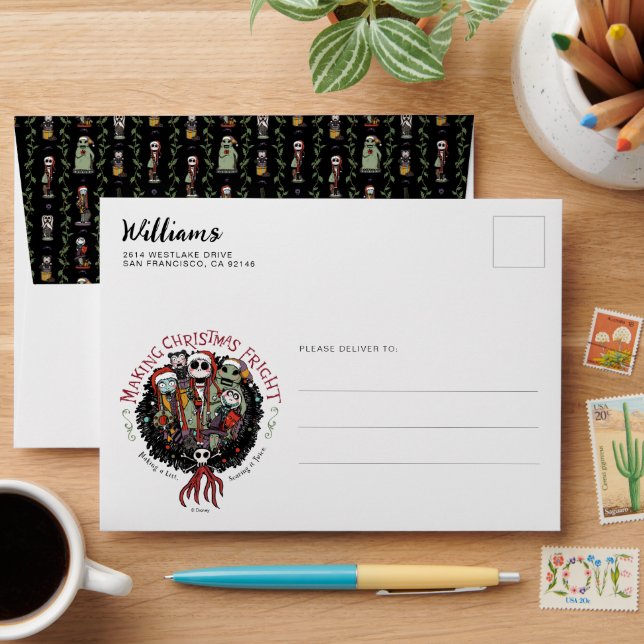Making Christmas Fright Nutcrackers Envelope (Desk)