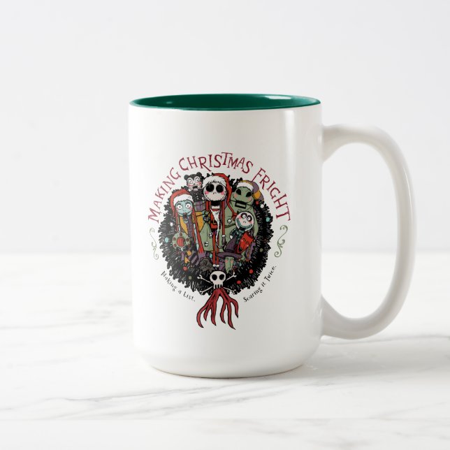 Making Christmas Fright Nutcrackers Two-Tone Coffee Mug (Right)