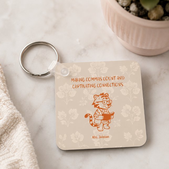 Making Commas Count Captivating Connections Gramma Keychain (Creator Uploaded)