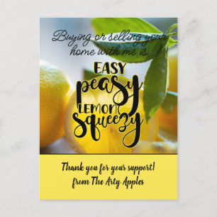 making every experience easy peasy lemon squeezy l postcard