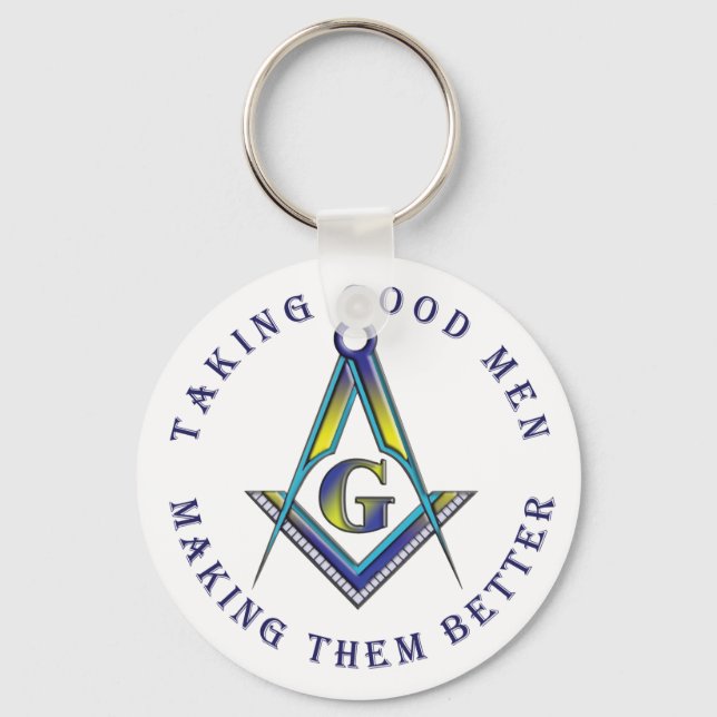 Making good men better keychain (Front)