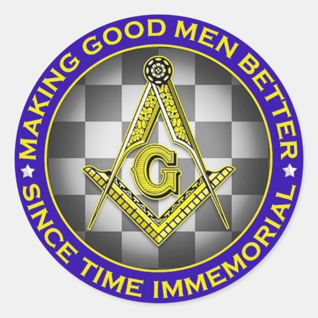 Making Good Men Better Masonic Sticker (Front)