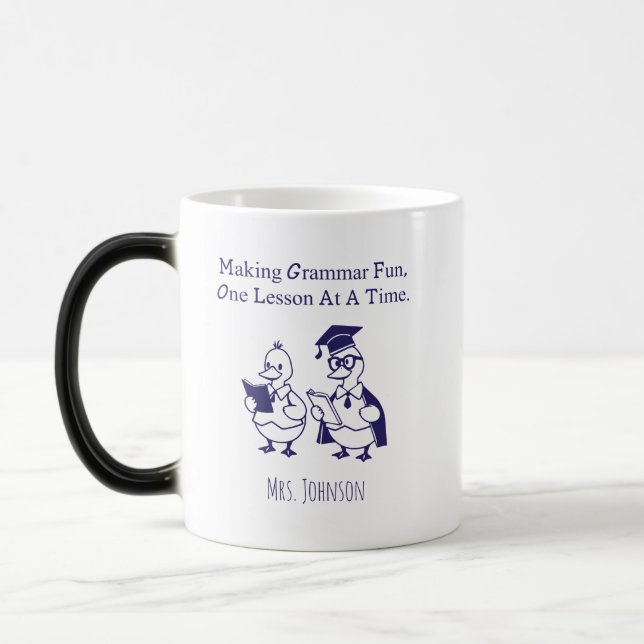 Making Grammar Fun One Lesson At A Time Design Magic Mug (Left)