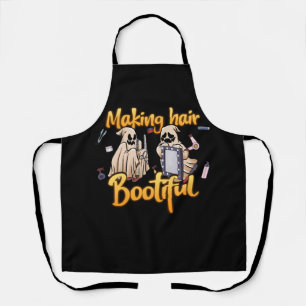 Making Hair Bootiful Funny Scary Ghost Hairdresser Apron