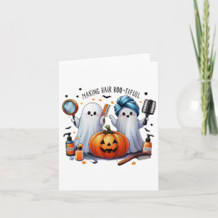 Making Hair Bootiful Halloween Hair Stylist Ghost Card