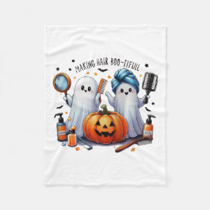Making Hair Bootiful Halloween Hair Stylist Ghost Fleece Blanket