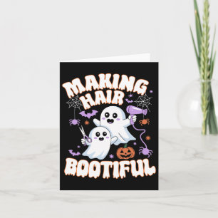 Making Hair Bootiful Halloween Spooky Ghosts Hair Card