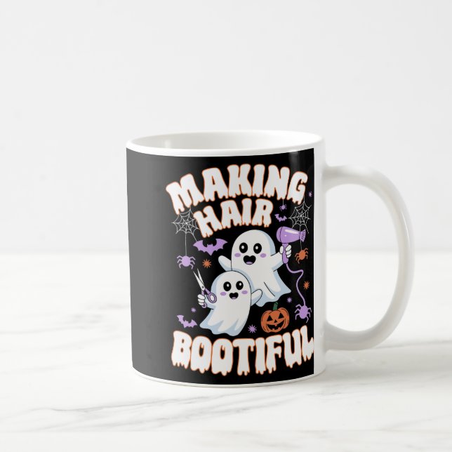 Making Hair Bootiful Halloween Spooky Ghosts Hair  Coffee Mug (Right)
