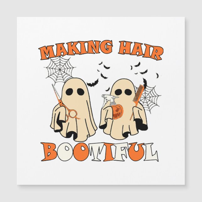 Making Hair Funny Ghost Hairdresser Halloween  (Front)