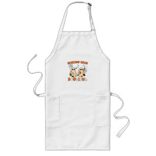 Making Hair Funny Ghost Hairdresser Halloween Long Apron