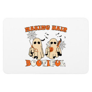 Making Hair Funny Ghost Hairdresser Halloween Magnet