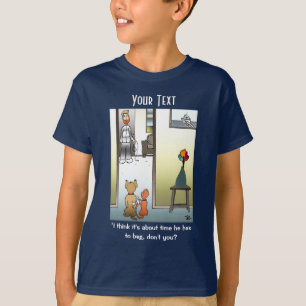 Making Him Beg Boy's Navy T-Shirt