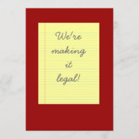 Making it legal wedding