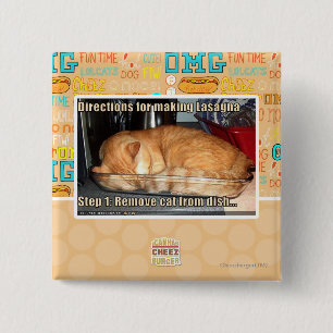 Making lasagna 2 inch square button