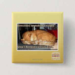 Making lasagna 2 inch square button