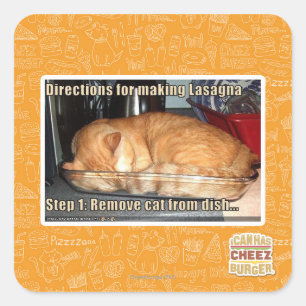 Making lasagna square sticker